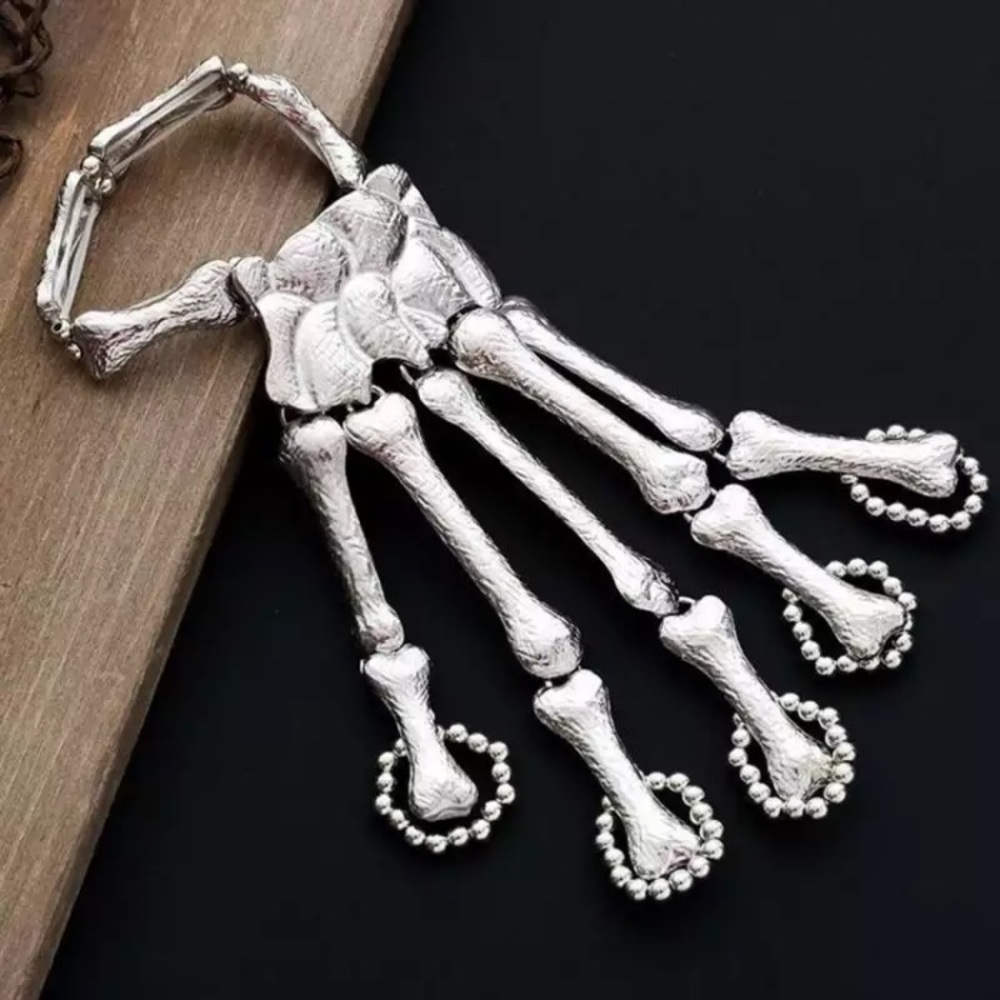 “Spooky Scary Skeleton” Unique Hand Bone Jewelry_7